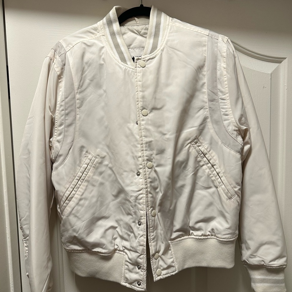 Women's White Bomber Jacket